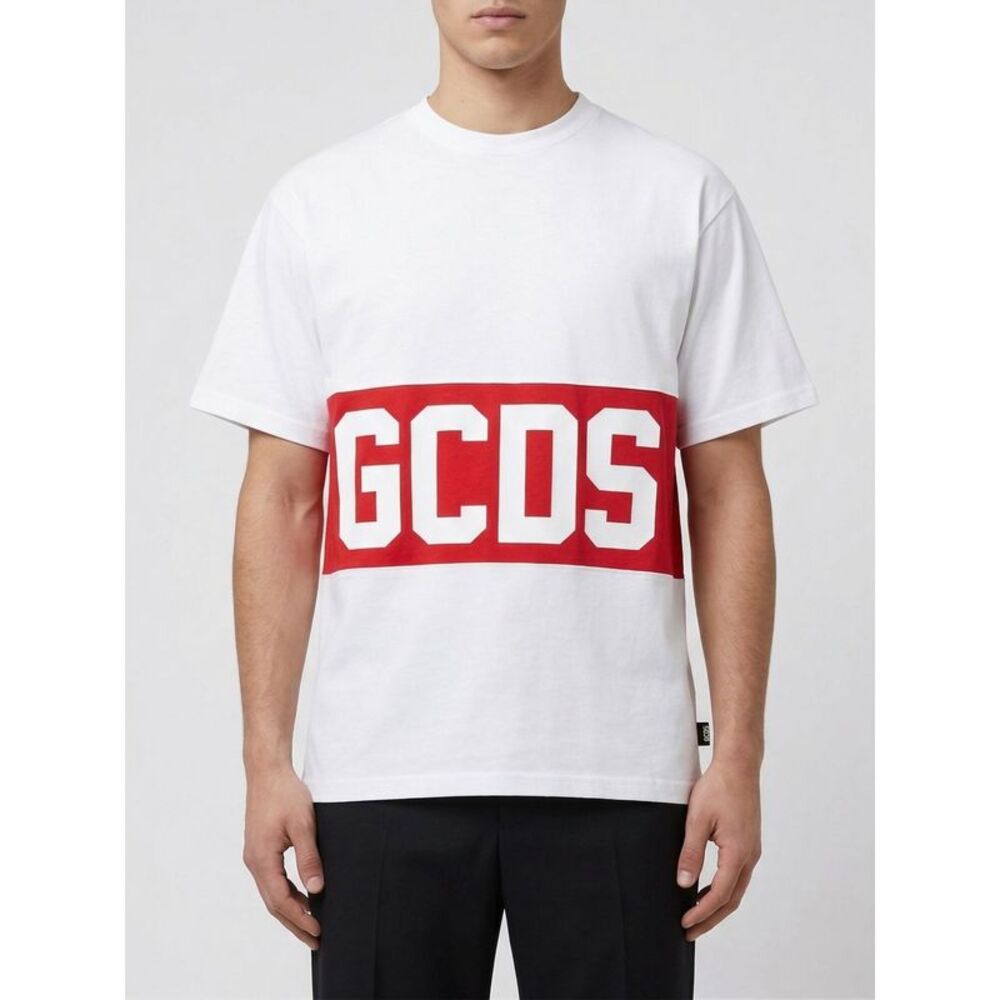 Gcds Men Cotton T-Shirt With Logo Gcds